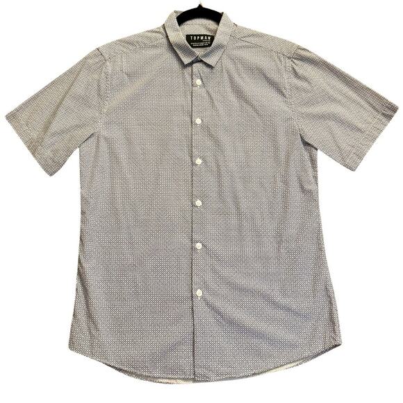 Topman Other - Topman Geometric Printed Button Up Shirt Size M